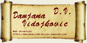 Damjana Vidojković vizit kartica